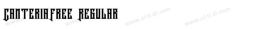CanteriaFree Regular字体转换
